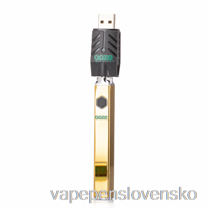 Ooze Quad Flex Temp 500mah Batéria Zlatá Vape Bez Nikotinu